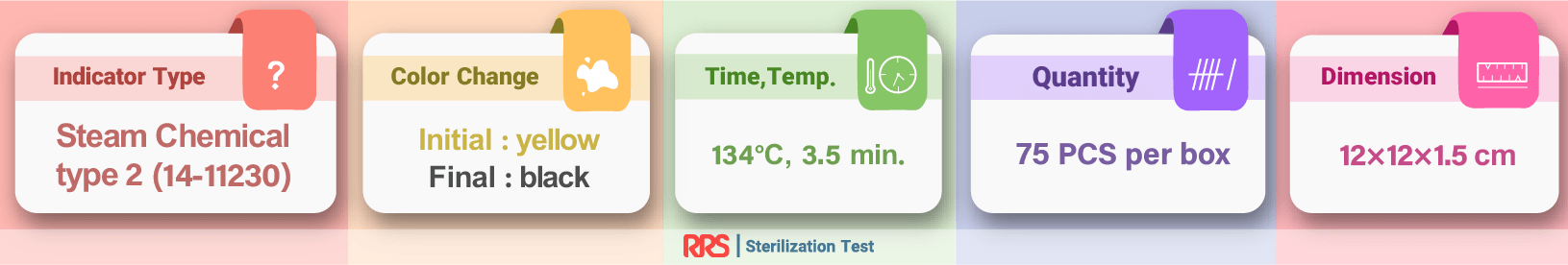steam bd type 2 chemical indicator